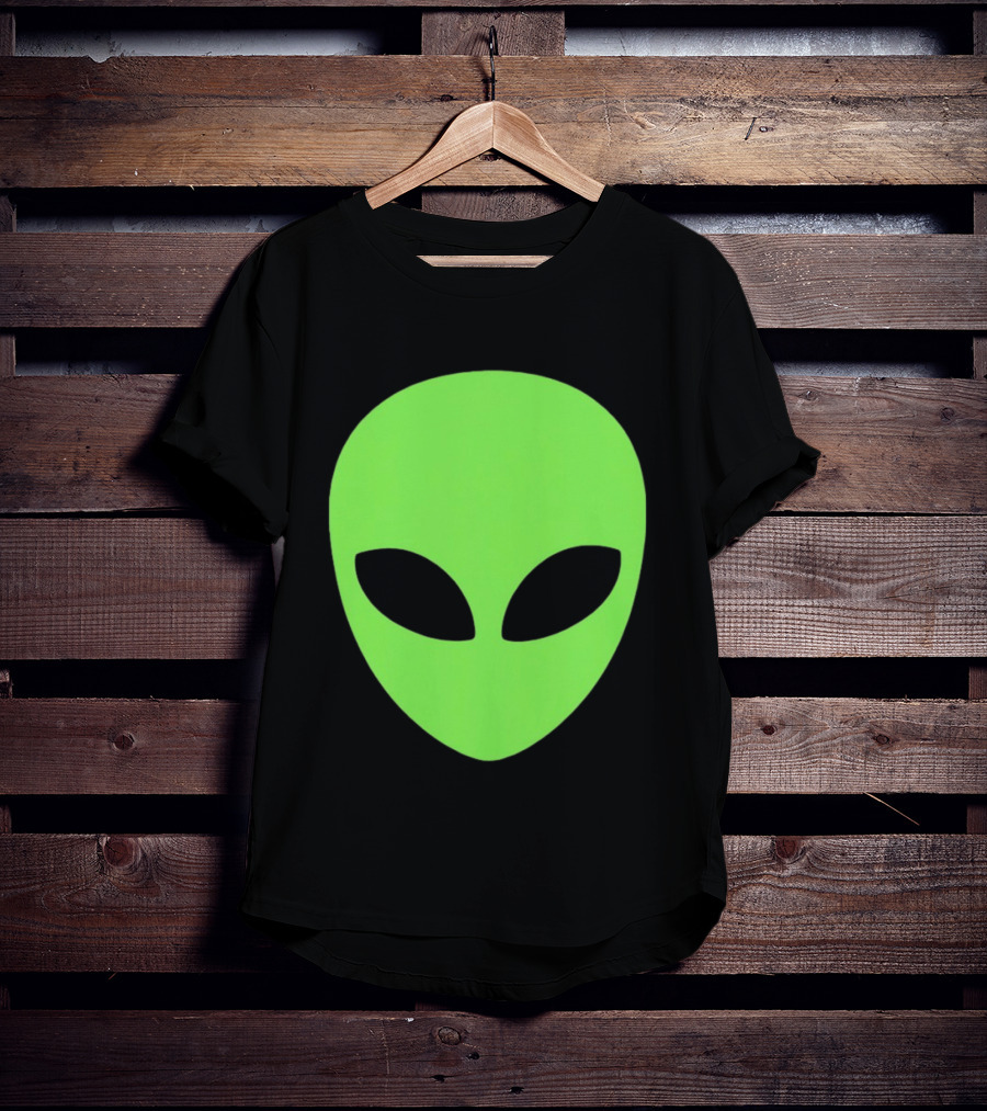 Alien Face 2026 Green Mask T-Shirt