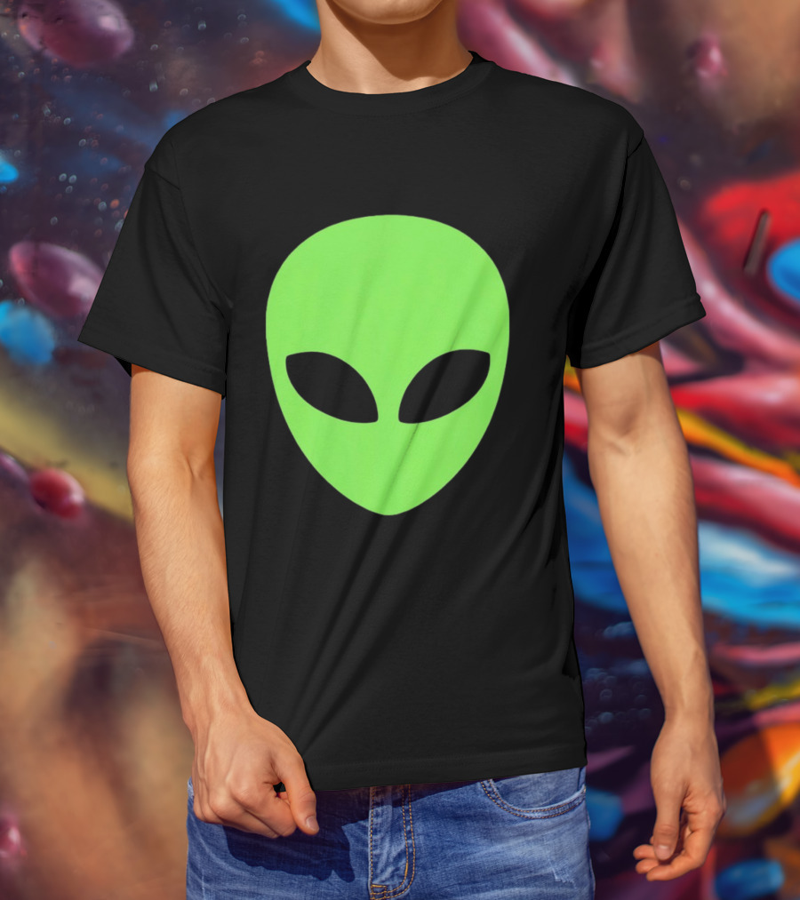 Alien Face 2026 Green Mask T-Shirt