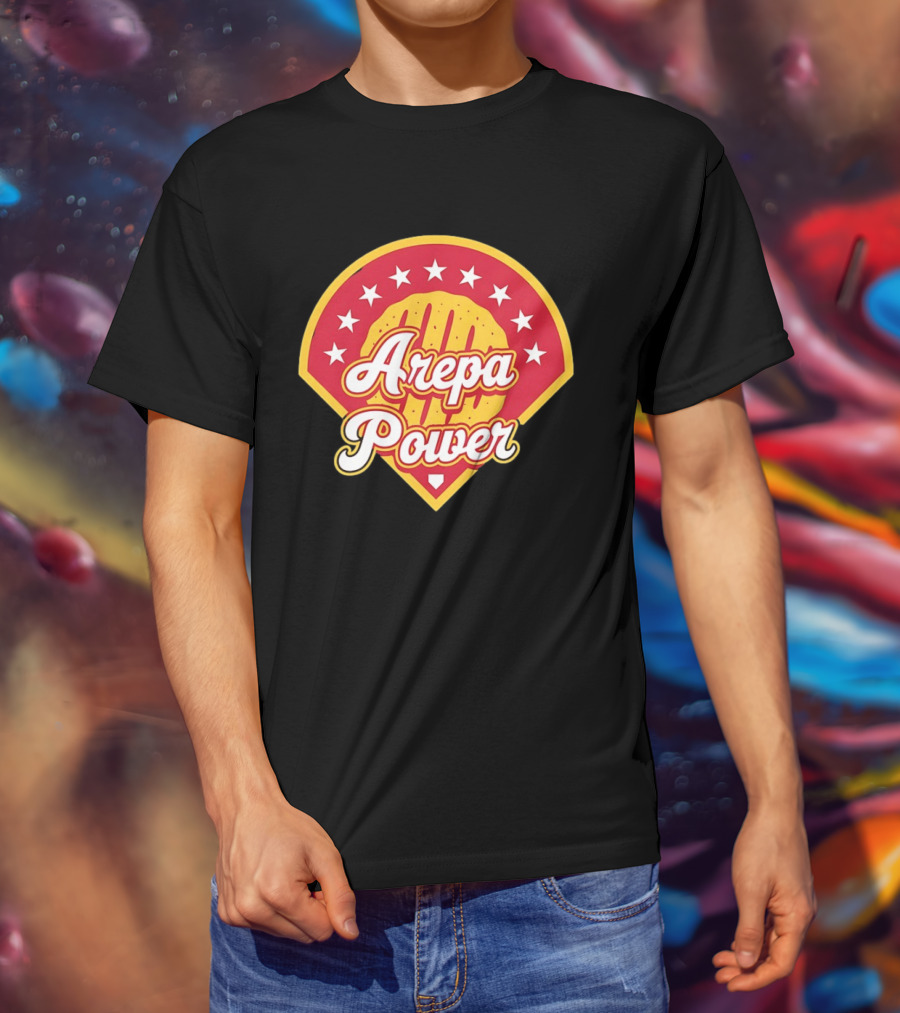 Arepa Power Honor Venezuelan MLB Players Red Baseball T-Shirt