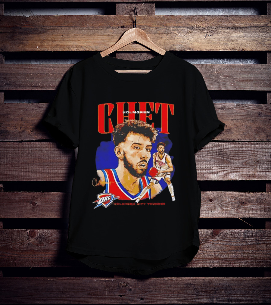 Chet Holmgren Oklahoma City Thunder Player Action OKC T-Shirt