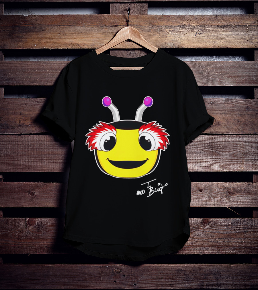 Tampa Bay Lightning Thunderbug Mascot Yellow Face Cartoon T-Shirt