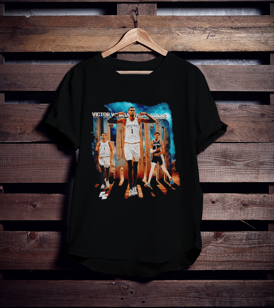 Victor Wembanyama San Antonio Spurs Blocks Leader T-Shirt