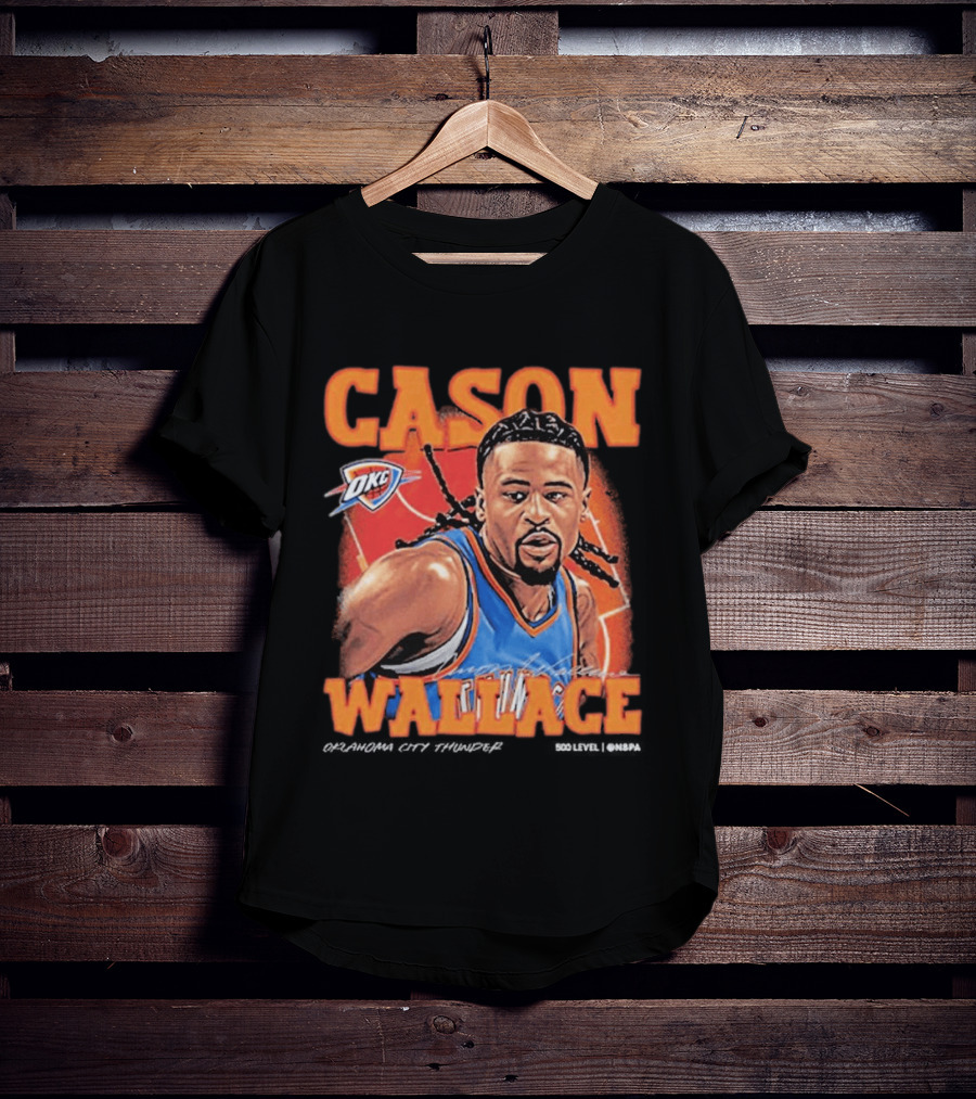 Cason Wallace OKC Thunder NBA Basketball Player T-Shirt