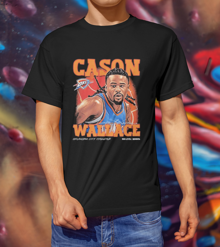 Cason Wallace OKC Thunder NBA Basketball Player T-Shirt