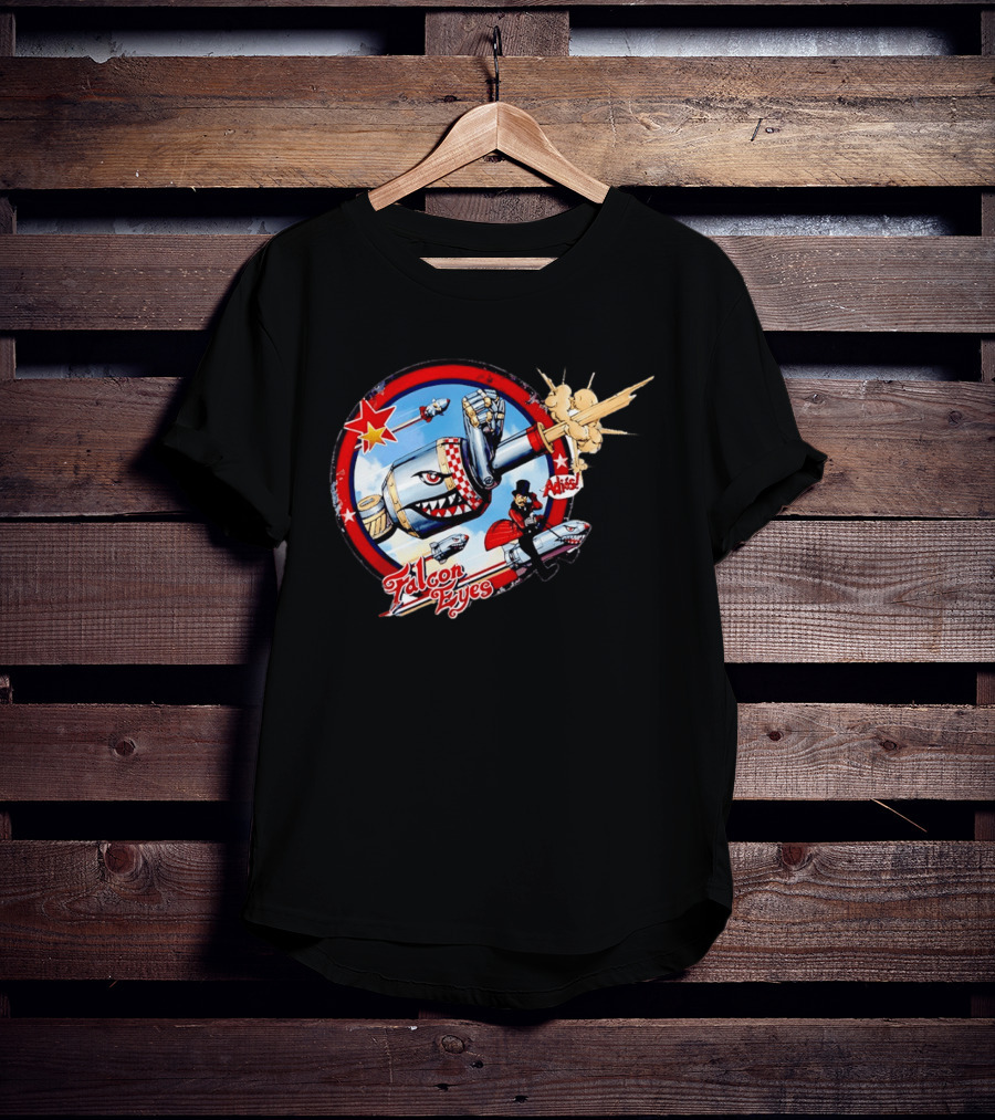 Falcon Eyes WWII Fighter Jet Adios Rocket Punch Action T-Shirt