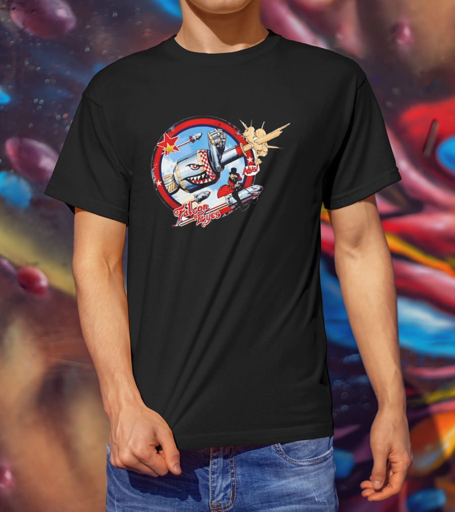 Falcon Eyes WWII Fighter Jet Adios Rocket Punch Action T-Shirt