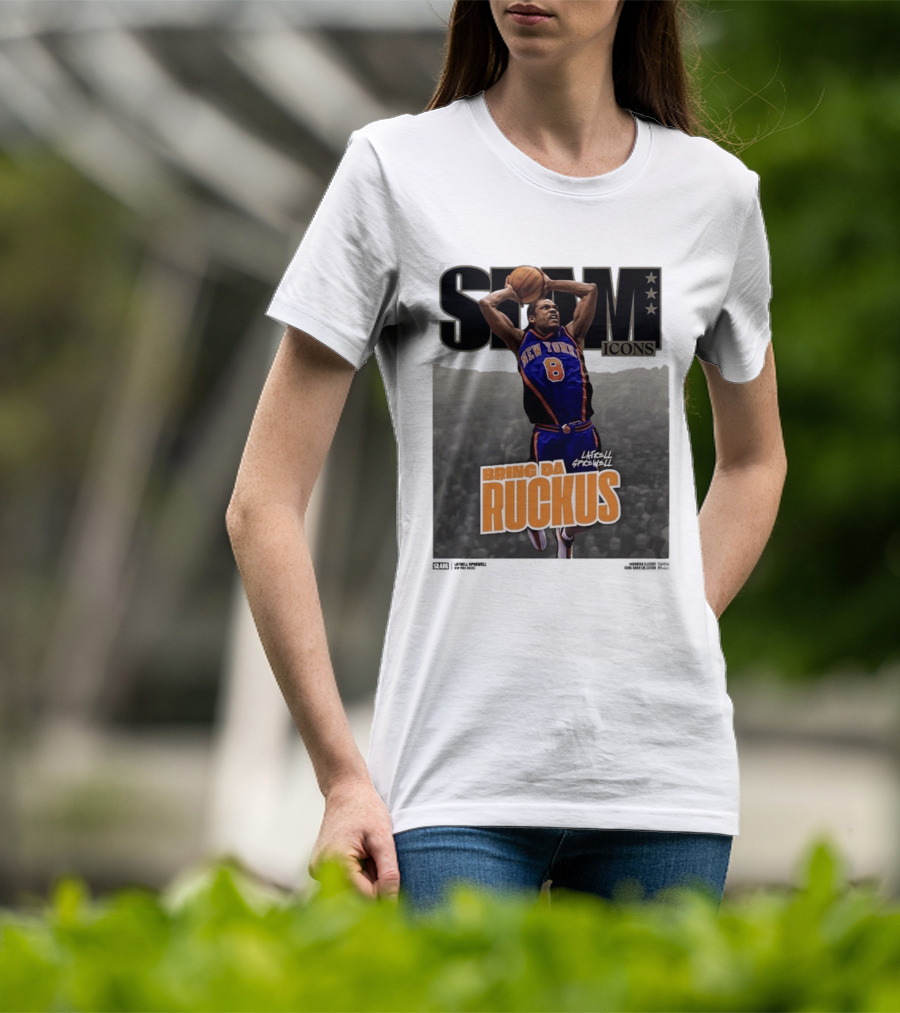 Slam Icons Latrell Sprewell Bring Da Ruckus New York Knicks T-Shirt