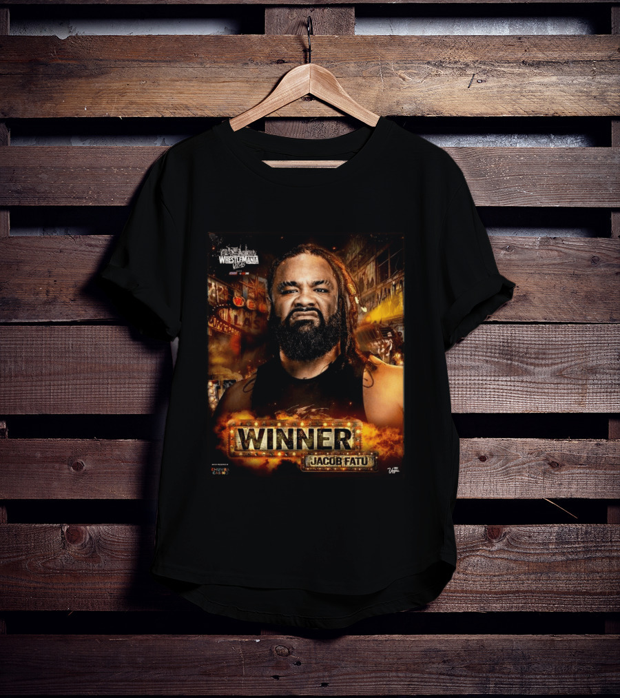 WrestleMania 42 Winner Jacob Fatu WWE 2026 Las Vegas T-Shirt