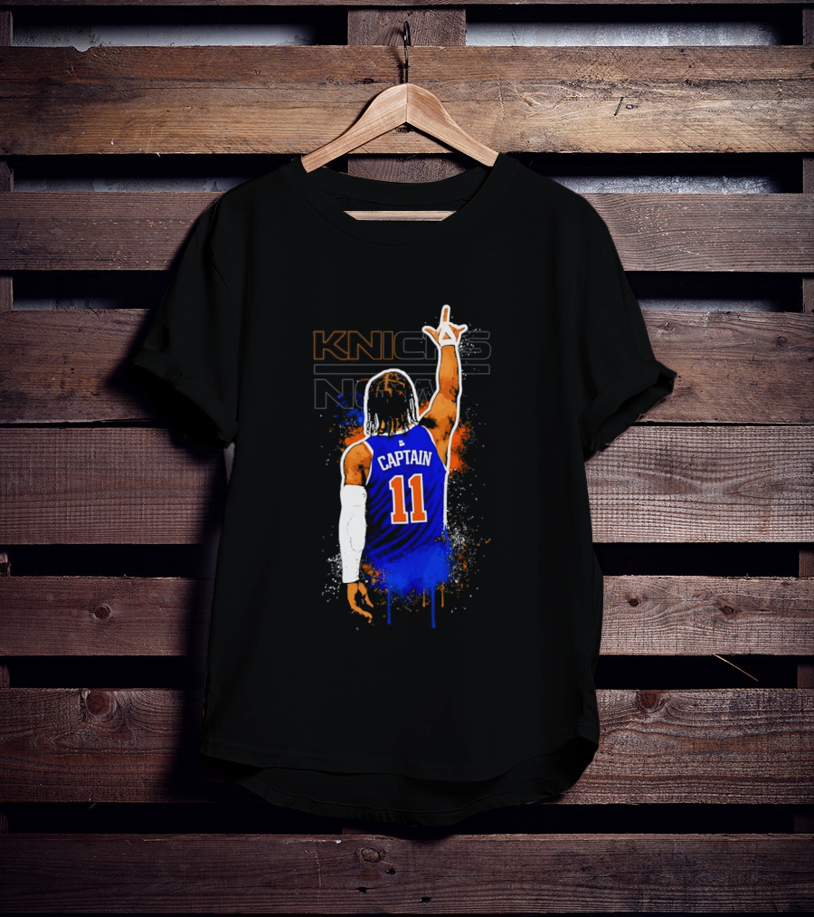 Knicks Captain Number 11 Jalen Brunson New York T-Shirt
