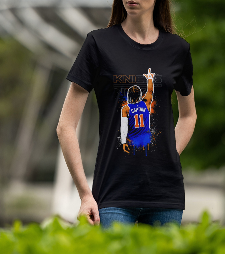 Knicks Captain Number 11 Jalen Brunson New York T-Shirt