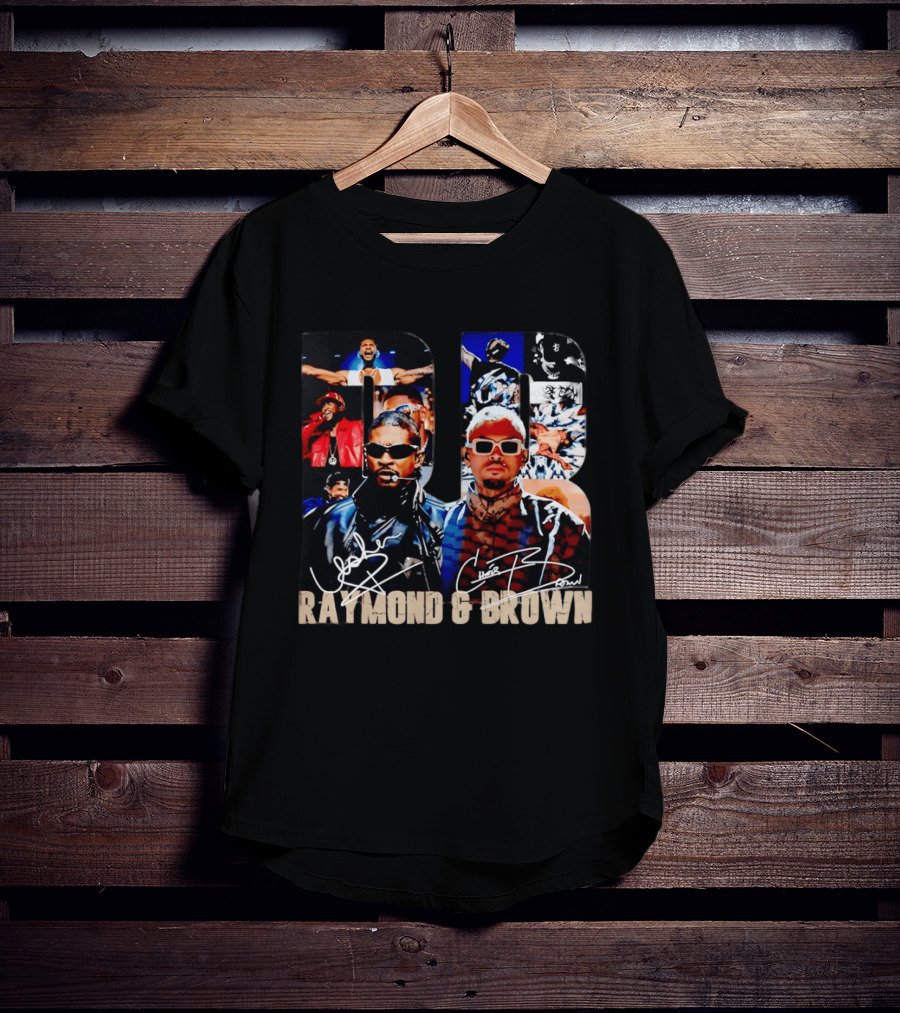 Usher Raymond Chris Brown Raymond And Brown Tour Signatures Sunglasses T-Shirt