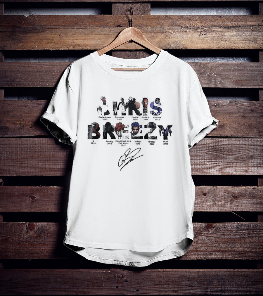 Chris Brown Breezy Tour Collection Signature T-Shirt