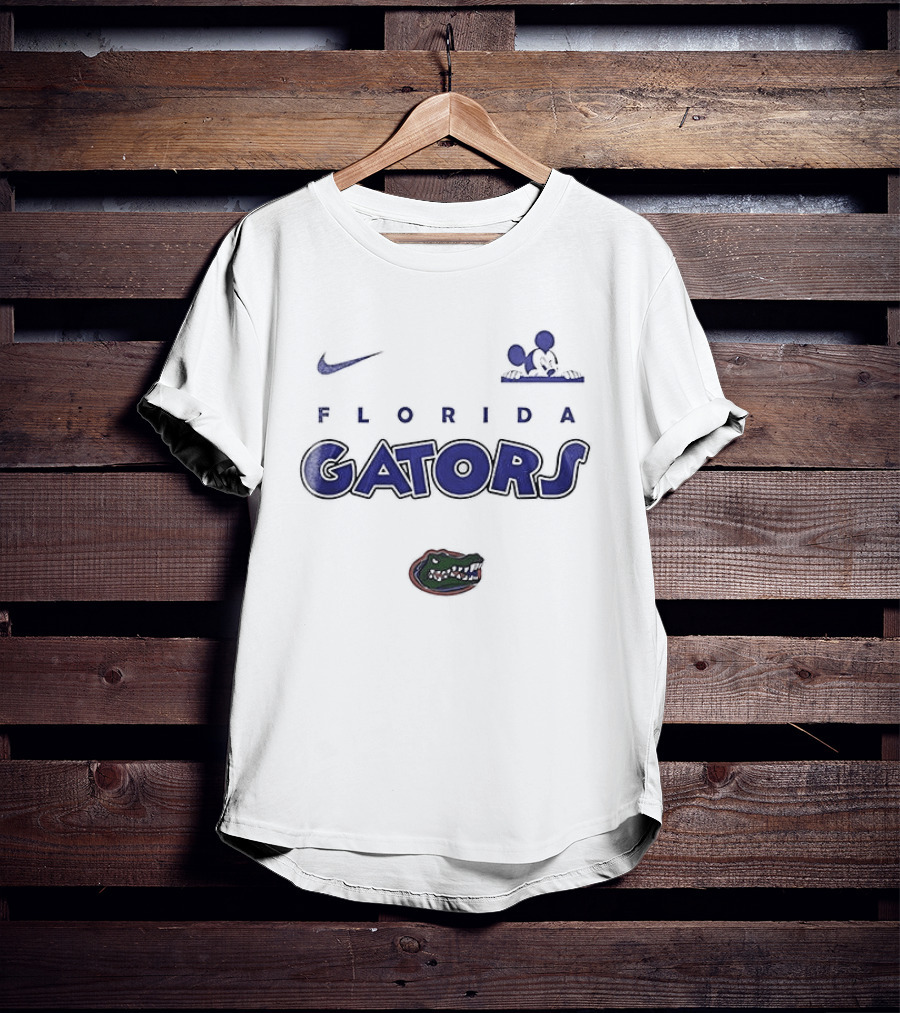 Nike Florida Gators Mickey Mouse Ears Game On T-Shirt