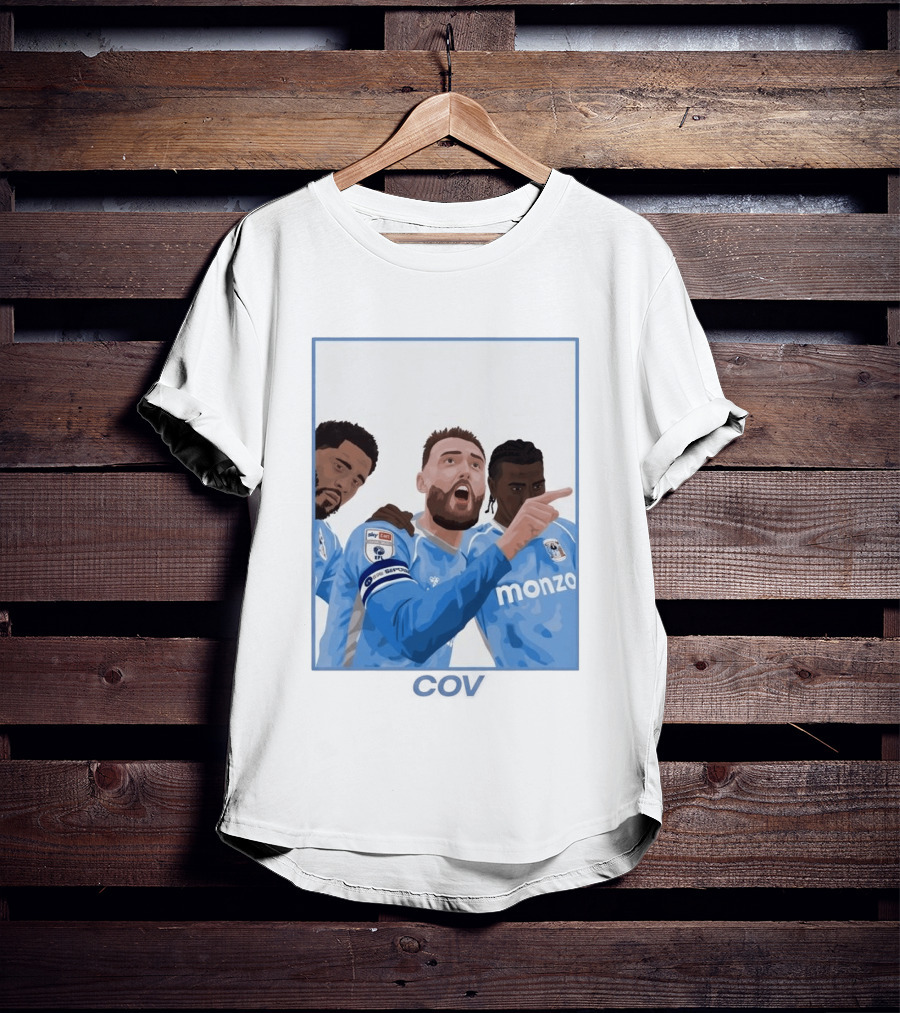 Matt Grimes Coventry City FC Sky Bet EFL Championship Promotion Monza Sponsorship T-Shirt