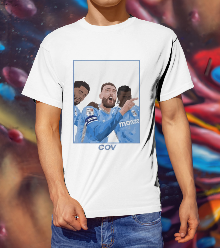 Matt Grimes Coventry City FC Sky Bet EFL Championship Promotion Monza Sponsorship T-Shirt