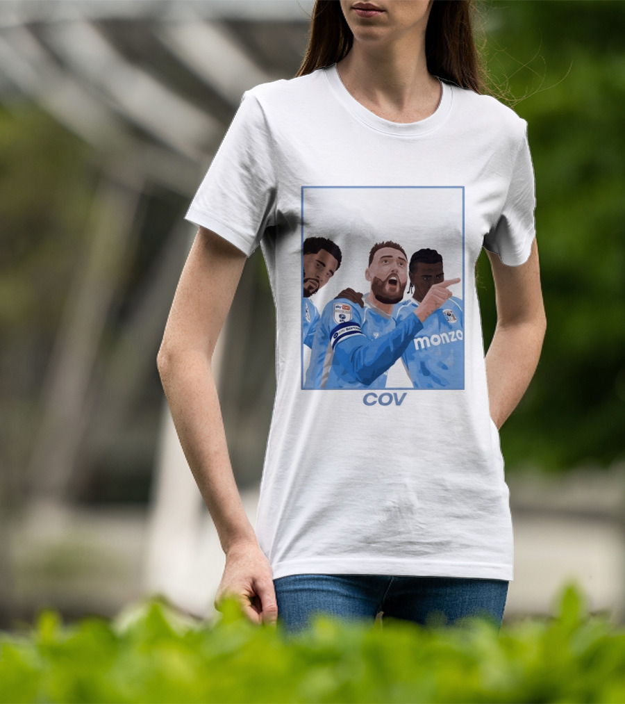 Matt Grimes Coventry City FC Sky Bet EFL Championship Promotion Monza Sponsorship T-Shirt