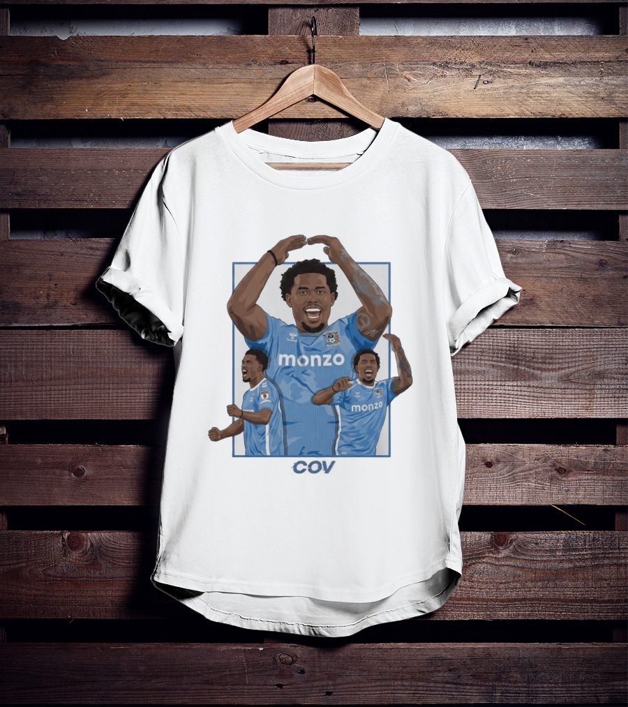 Milan Van Ewijk Coventry City FC Monzo We Are Back Premier League T-Shirt