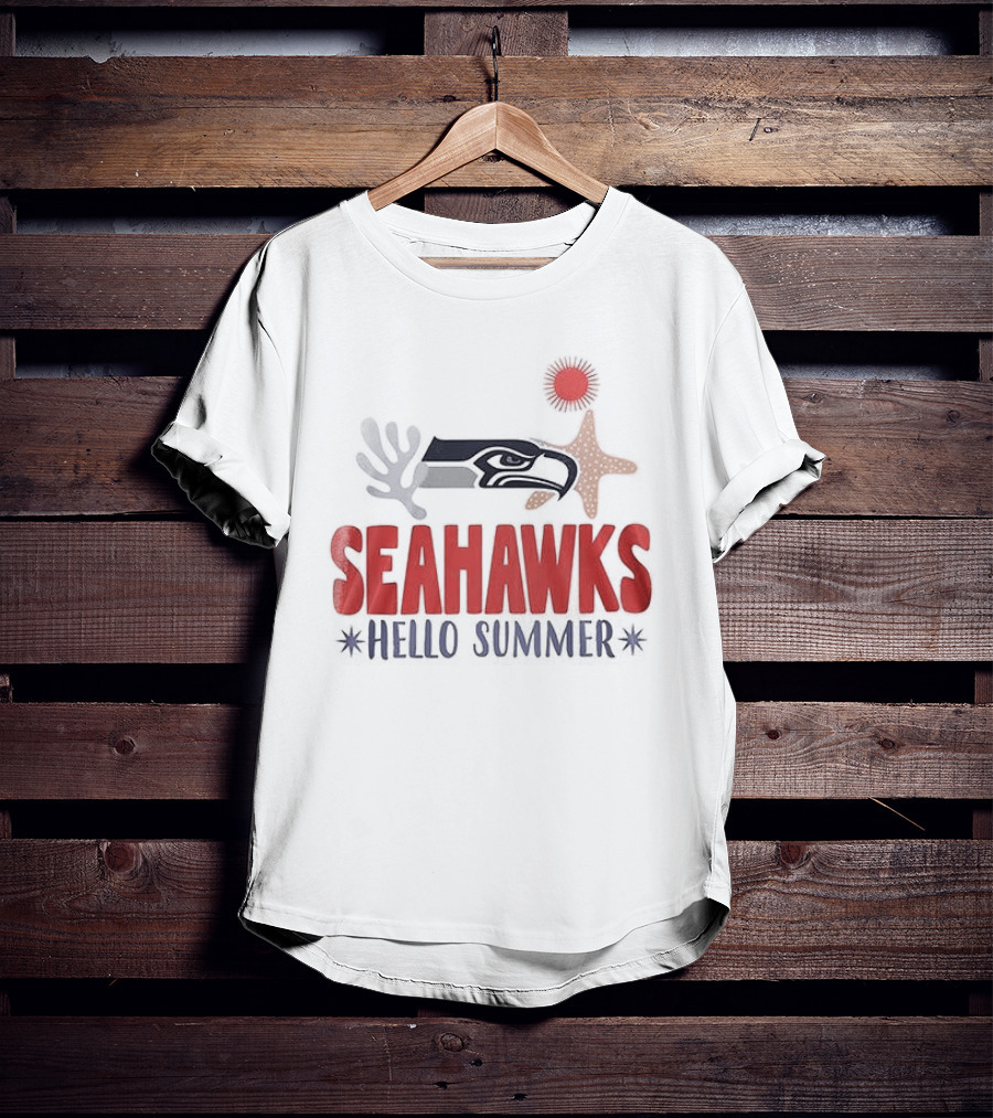 Seahawks Hello Summer School Is Out Scream And Shout T-Shirt