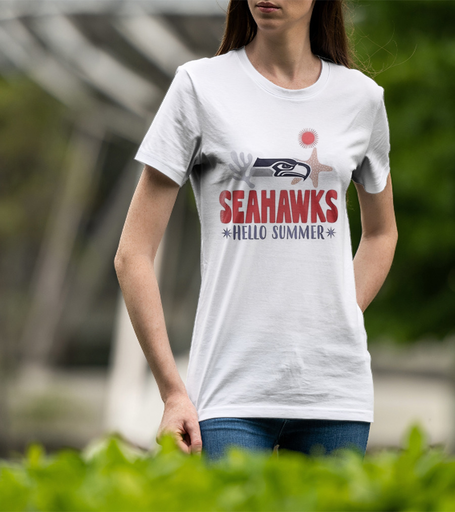 Seahawks Hello Summer School Is Out Scream And Shout T-Shirt