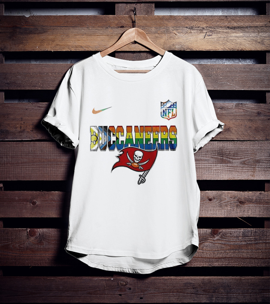 Tampa Bay Buccaneers Pride Peanuts Snoopy Collaboration Nike NFL T-Shirt