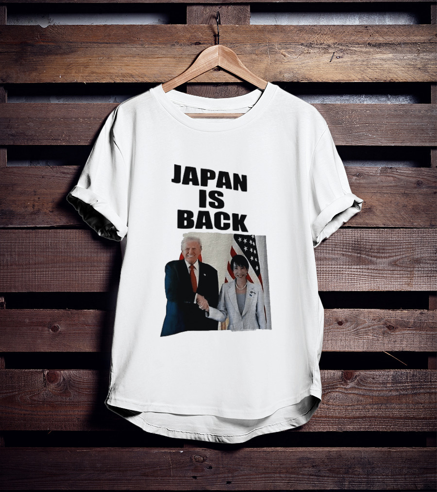 Japan Is Back Trump Political Image With Flags T-Shirt