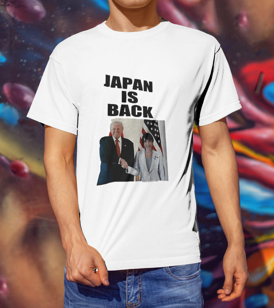 Japan Is Back Trump Political Image With Flags T-Shirt