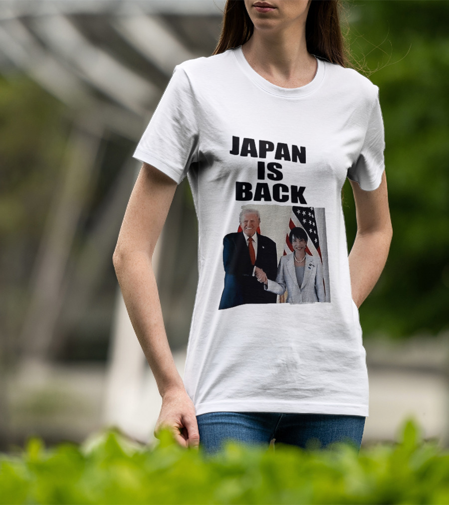 Japan Is Back Trump Political Image With Flags T-Shirt
