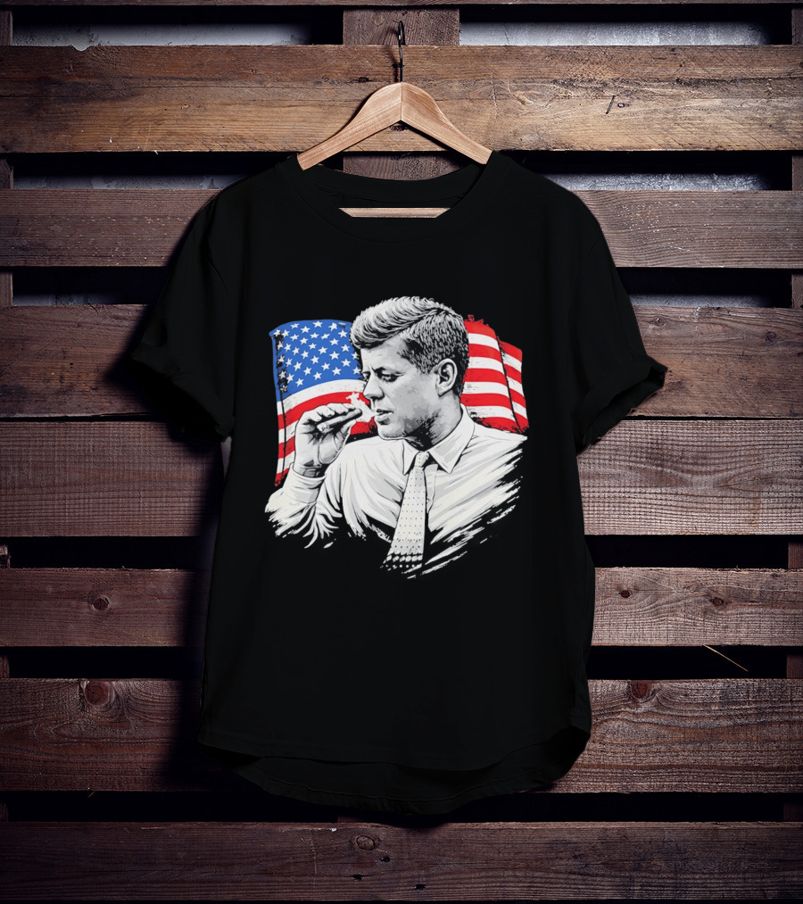 JFK Cigars American Flag 2026 T-Shirt
