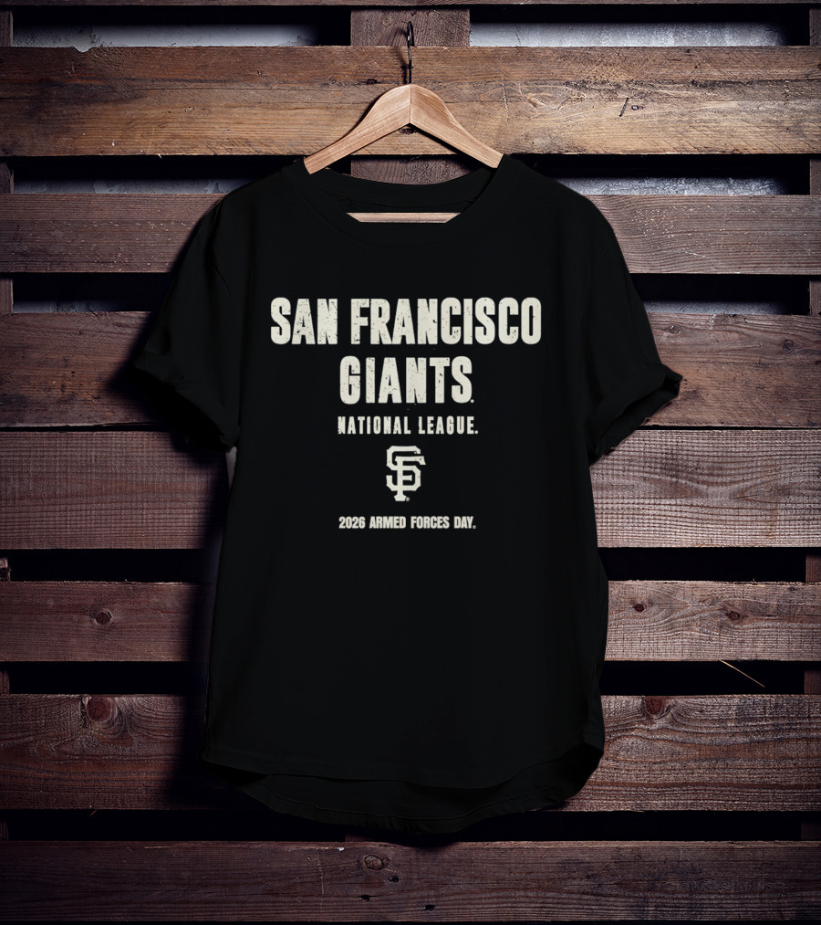 San Francisco Giants National League 2026 Armed Forces Day T-Shirt
