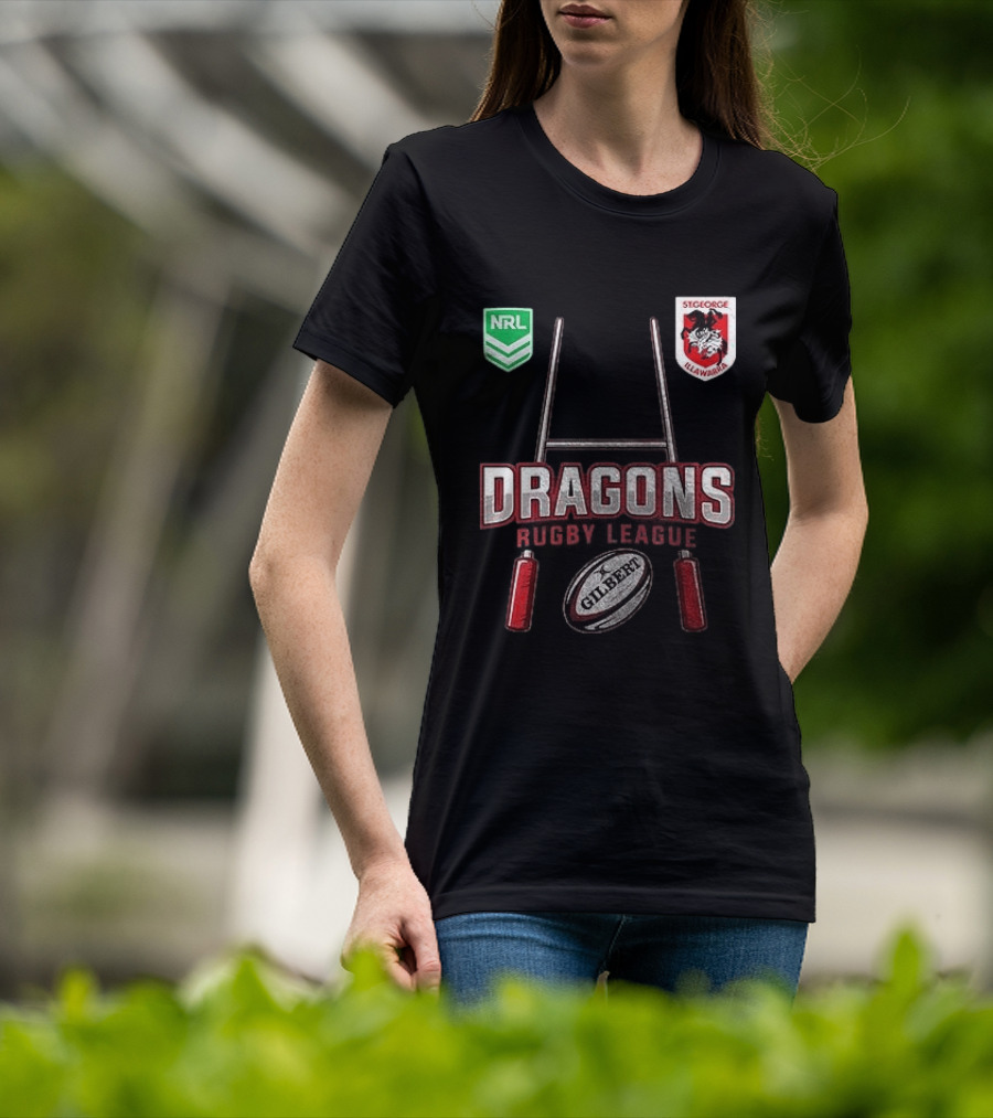 St George Illawarra Dragons Rugby League NRL Gilbert Ball T-Shirt
