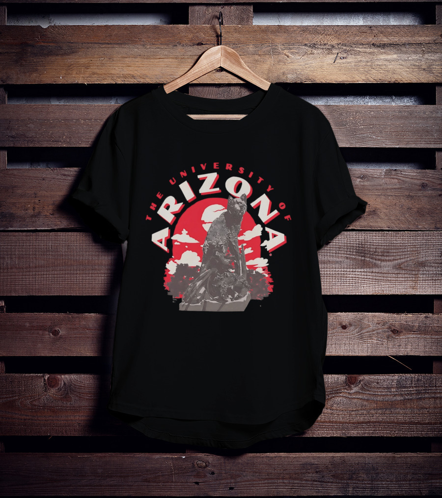 The University Of Arizona Wildcats Team Statue Red Sky T-Shirt