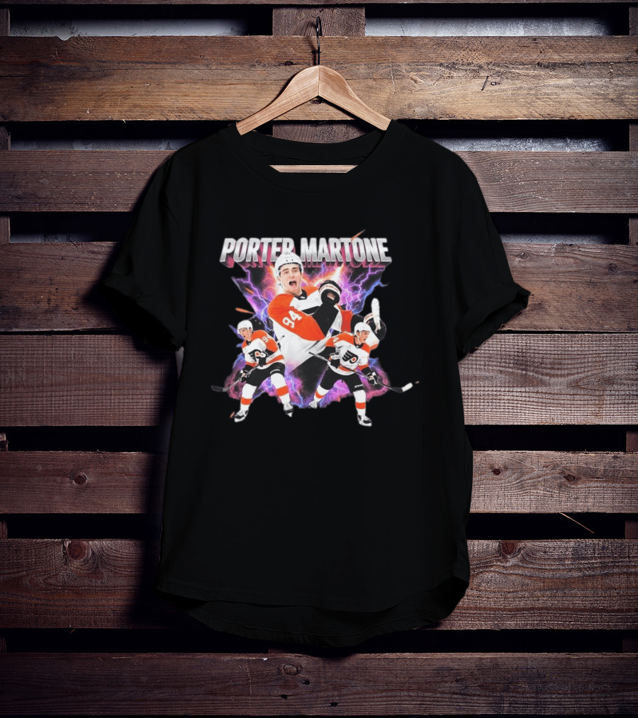 Porter Martone Flyers 94 Retro Bootleg Hockey Players T-Shirt