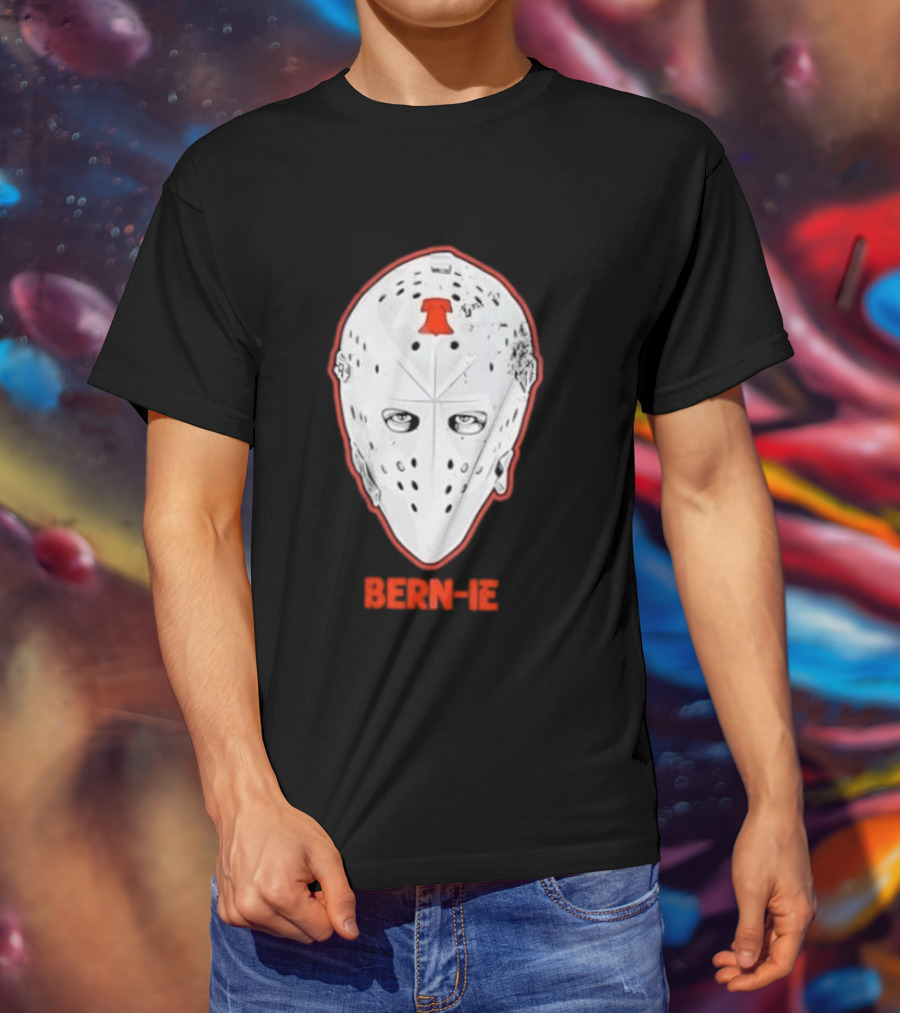 Bern Ie Philadelphia Hockey Liberty Bell Goalie Mask T-Shirt