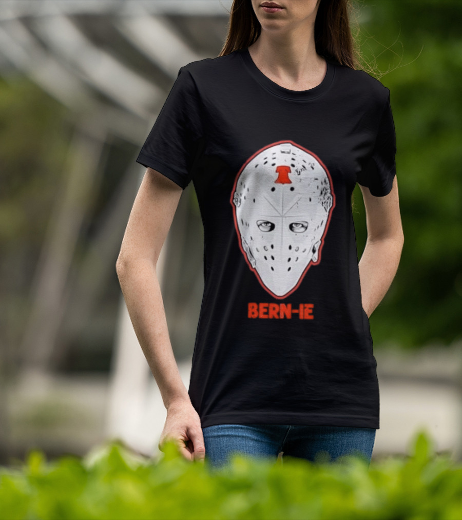 Bern Ie Philadelphia Hockey Liberty Bell Goalie Mask T-Shirt