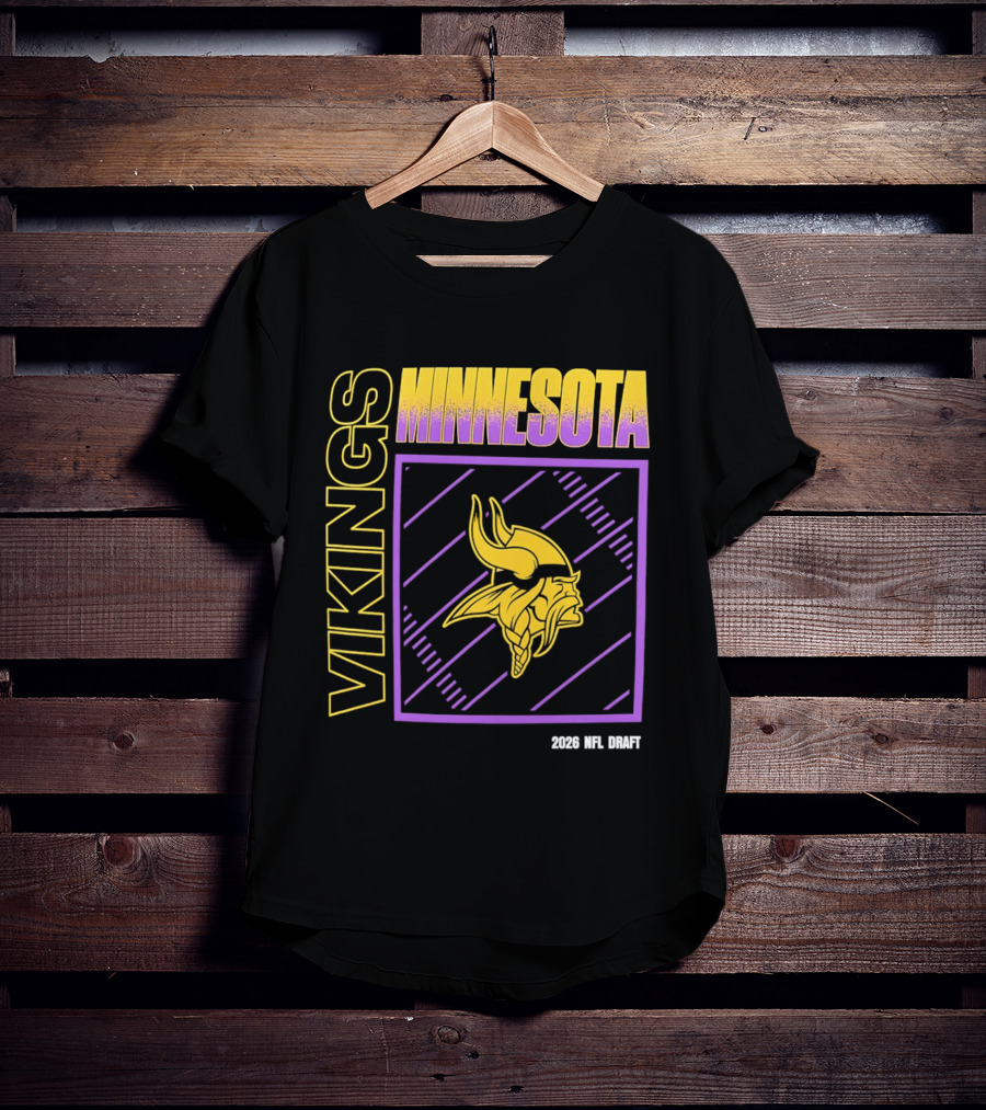 Minnesota Vikings 2026 Nfl Draft T-Shirt