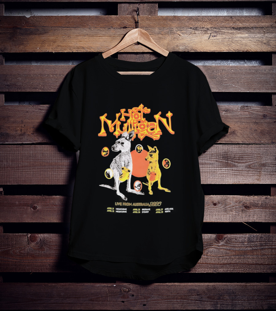 Hot Mulligan Australia Tour 2026 Kangaroo T-Shirt