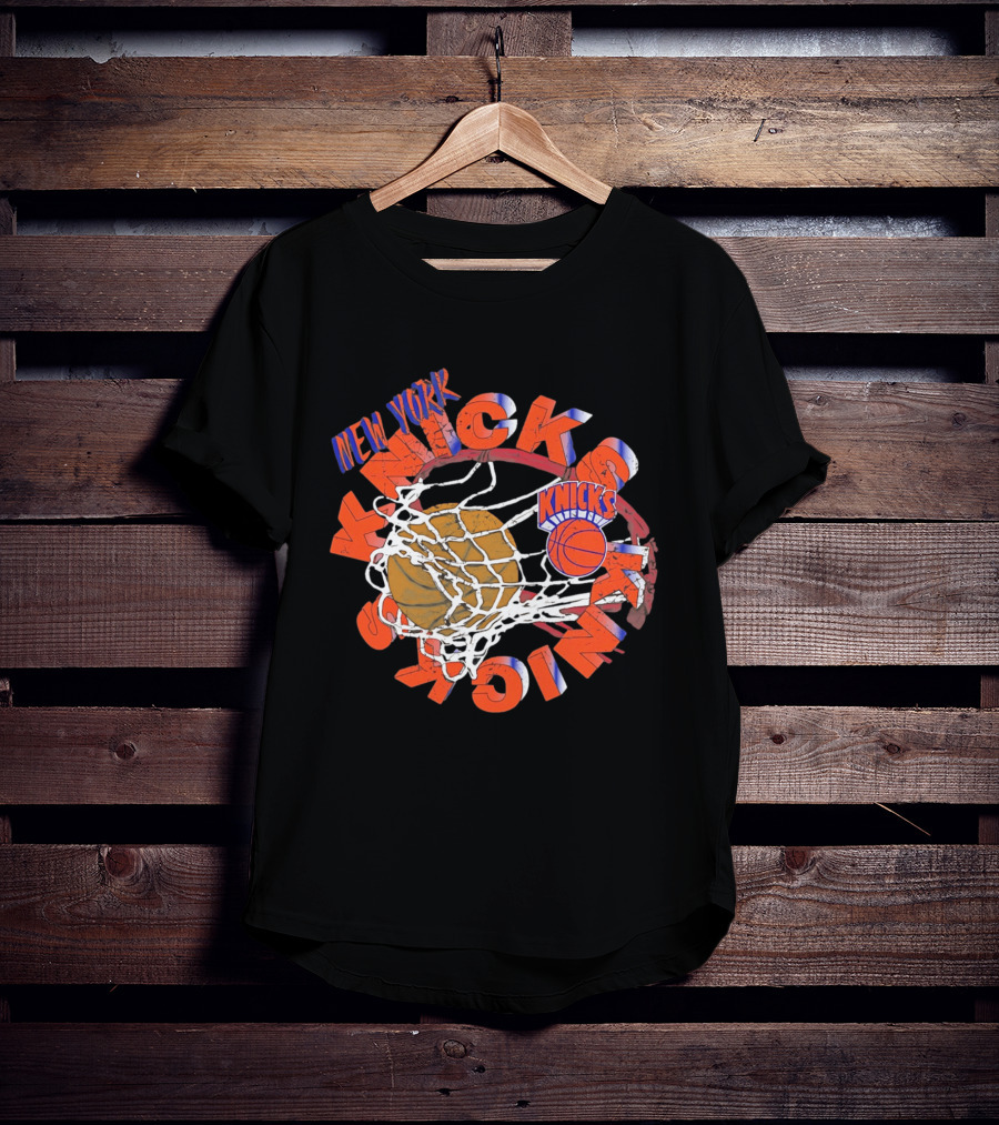 New York Knicks Basketball Net Graphic Text Preschool 2026 T-Shirt
