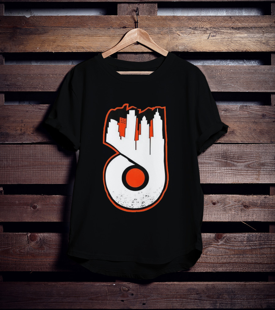 Philadelphia Flyers Skyline Emblem With Cityscape T-Shirt