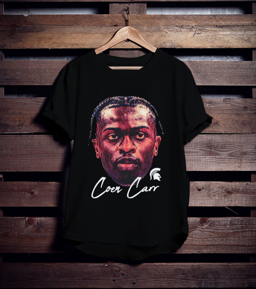 Coen Carr Michigan State Spartans Basketball Big Head T-Shirt