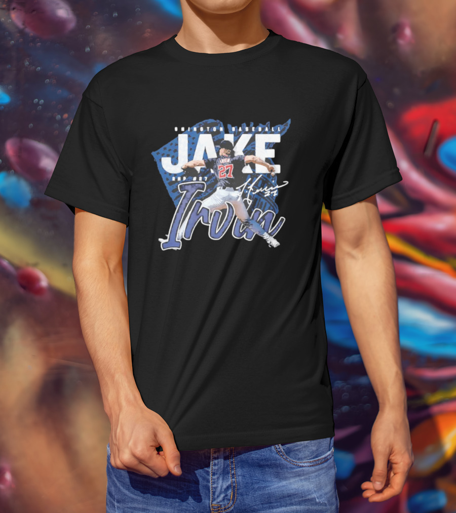 Jake Irvin Washington Baseball RHP 27 T-Shirt