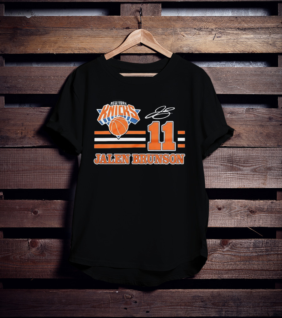 New York Knicks Jalen Brunson Number 11 NBA Basketball T-Shirt