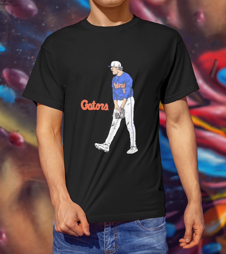 Liam Peterson Florida Gators Baseball Intense Scream Moment T-Shirt