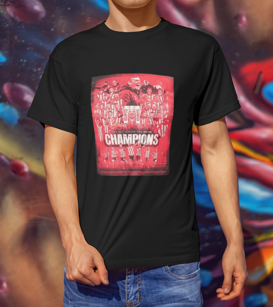 Sky Bet League One 25 26 Lincoln City Champions T-Shirt