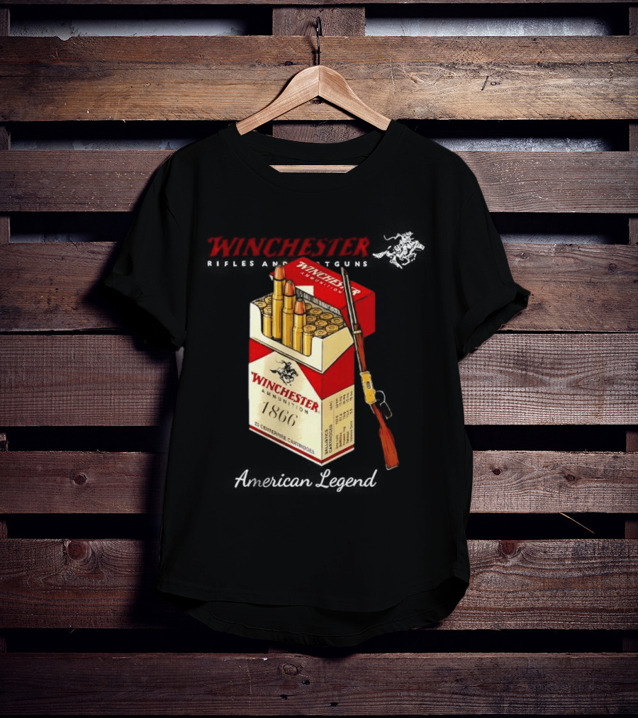 Winchester Rifles Shotguns American Legend 1866 Ammunition T-Shirt