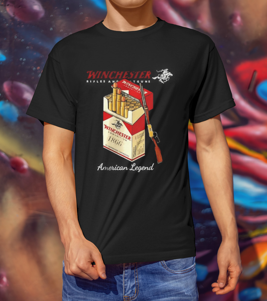 Winchester Rifles Shotguns American Legend 1866 Ammunition T-Shirt