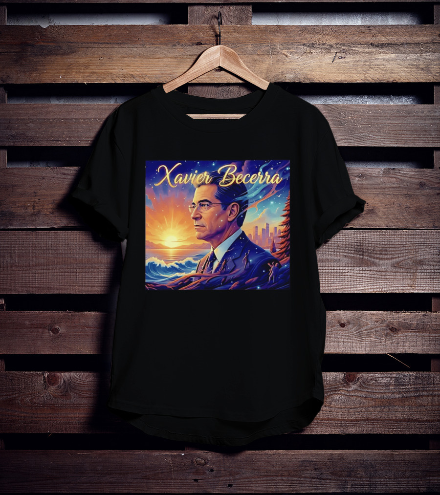 Xavier Becerra California Sunset Ocean Landscape T-Shirt