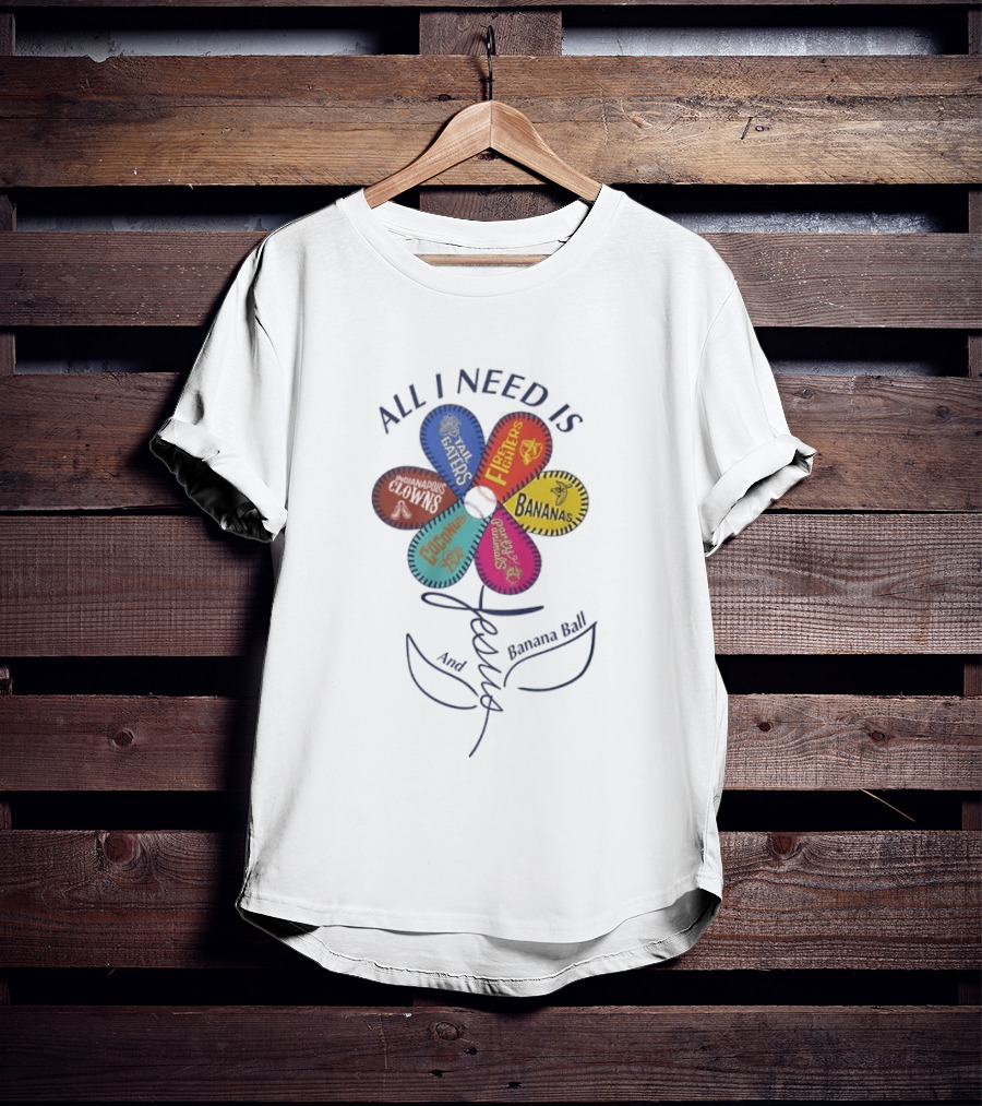 All I Need Is Football Fighters Bananas Banana Ball Flower T-Shirt