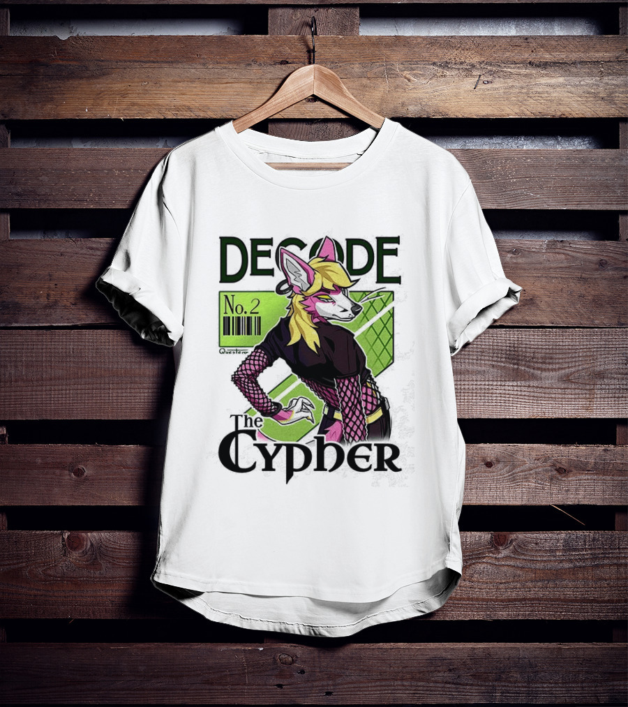 Decode The Cypher No.2 Retro Futuristic Vibe T-Shirt