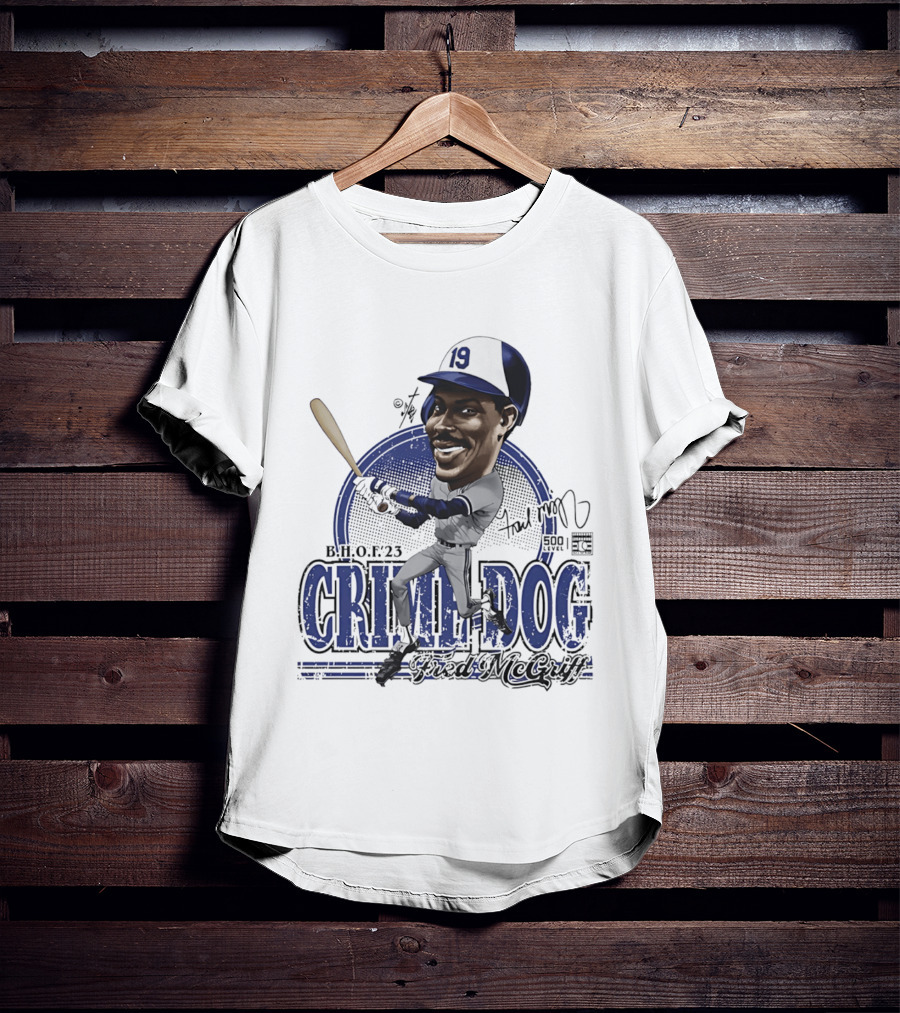 Fred McGriff Crime Dog B.H.O.F.23 Toronto Blue Jays Bruce Stark T-Shirt