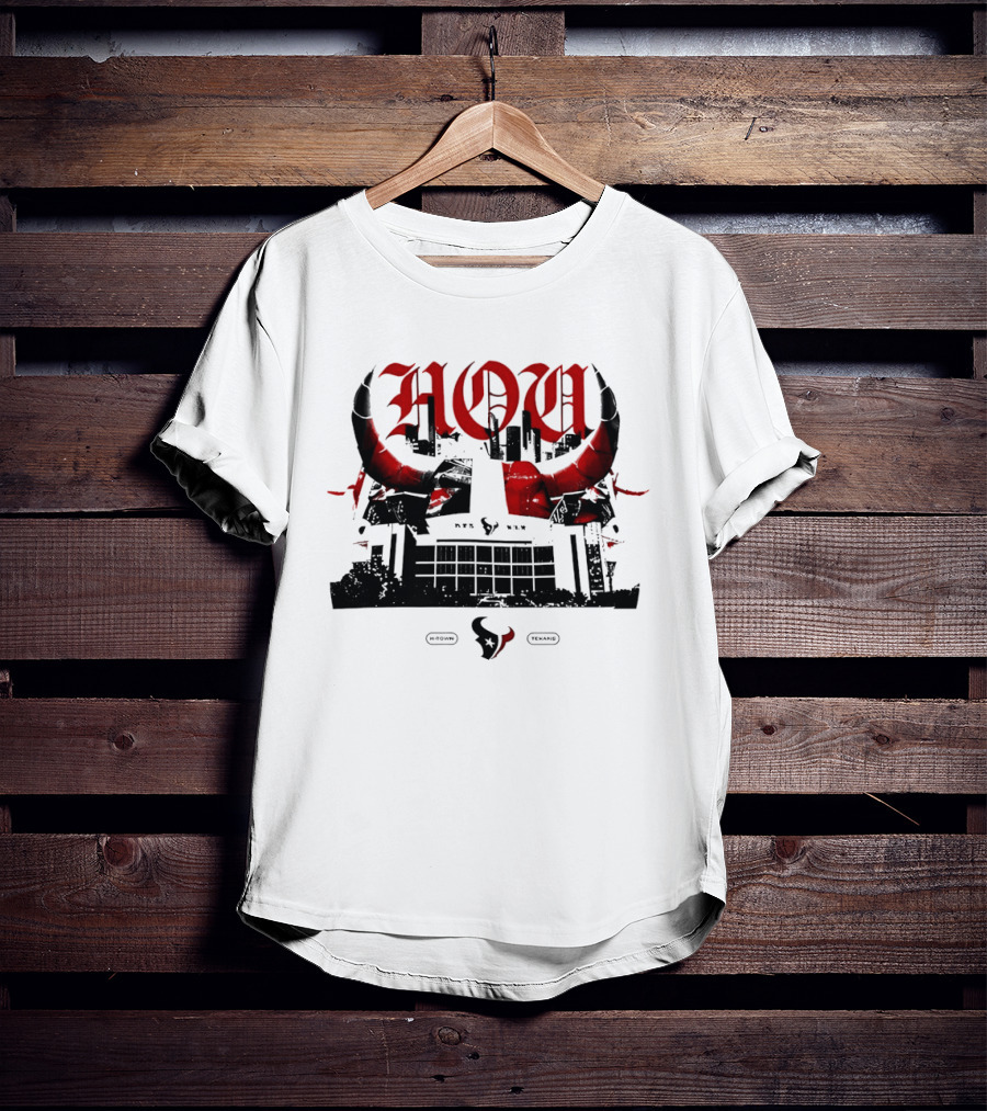 Houston Texans H Town 25 Seasons NFL Football Horns Stadium T-Shirt